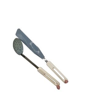 Vintage Bonny USA Kitchen Utensil Set Turner‎ Spatula Skimmer Cooking Gray